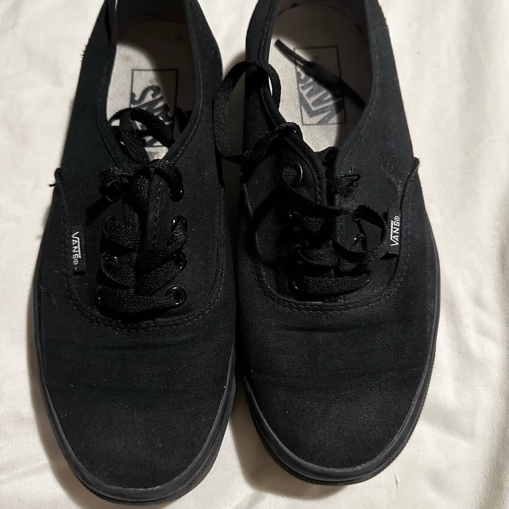 Vans Black Canvas Sneakers